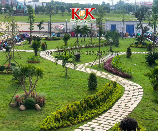 THIẾT KẾ VÀ THI CÔNG CẢNH QUAN NHÀ MÁY, KHU CÔNG NGHIỆP – GIẢI PHÁP XANH TOÀN DIỆN TỪ KK LANDSCAPE