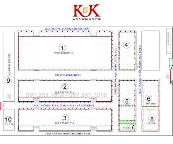 DỰ ÁN CẢNH QUAN NHÀ MÁY NGŨ KIM HUNG HING HONGKONG – LONG AN