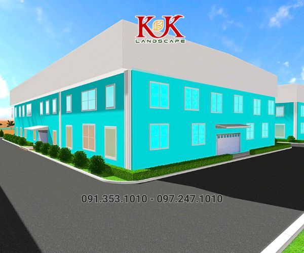 THIẾT KẾ CẢNH QUAN NHÀ MÁY VICOME – KHU CÔNG NGHIỆP THÀNH THÀNH CÔNG, TÂY NINH