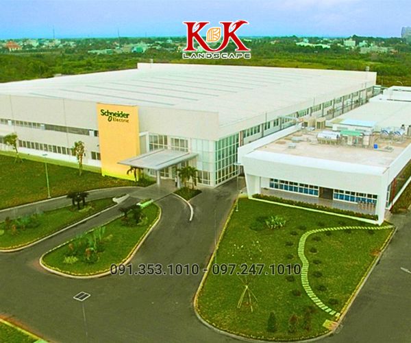 Thiết kế cảnh quan cây xanh cho nhà máy