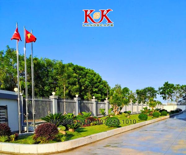 QUY TRÌNH TRIỂN KHAI THI CÔNG CẢNH QUAN NHÀ MÁY