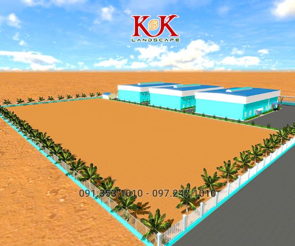 THIẾT KẾ CẢNH QUAN NHÀ MÁY VICOME – KHU CÔNG NGHIỆP THÀNH THÀNH CÔNG, TÂY NINH