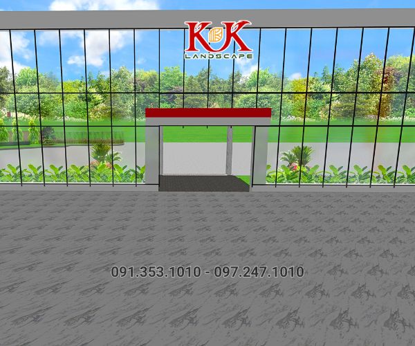 THIẾT KẾ TIỂU CẢNH NHÀ MÁY SẢN XUẤT BAO BÌ – KHU CÔNG NGHIỆP TÂN BÌNH