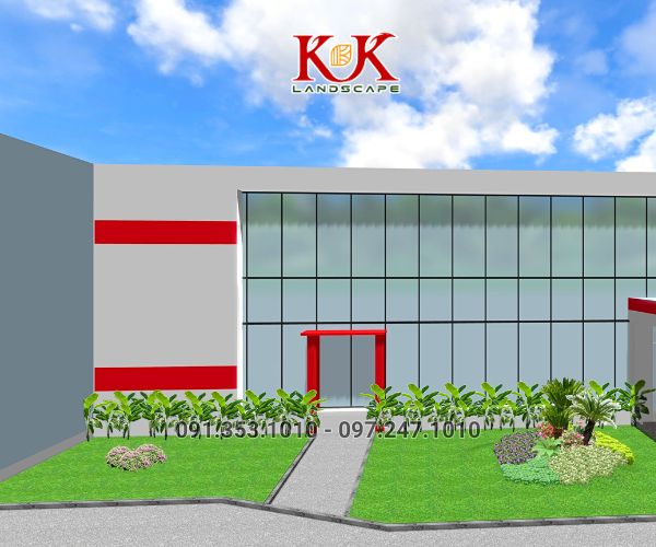 THIẾT KẾ TIỂU CẢNH NHÀ MÁY SẢN XUẤT BAO BÌ – KHU CÔNG NGHIỆP TÂN BÌNH