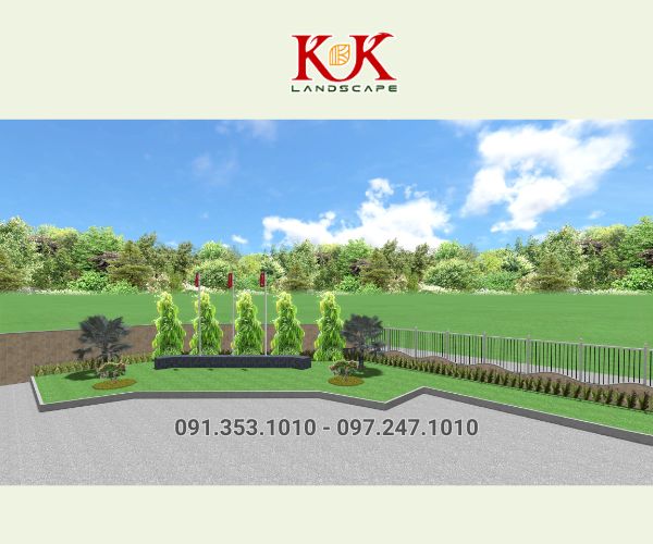 THIẾT KẾ TIỂU CẢNH NHÀ MÁY SẢN XUẤT BAO BÌ – KHU CÔNG NGHIỆP TÂN BÌNH