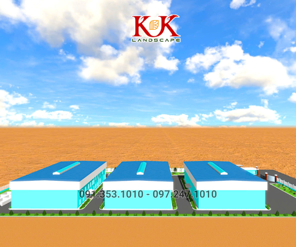 THIẾT KẾ CẢNH QUAN NHÀ MÁY VICOME – KHU CÔNG NGHIỆP THÀNH THÀNH CÔNG, TÂY NINH