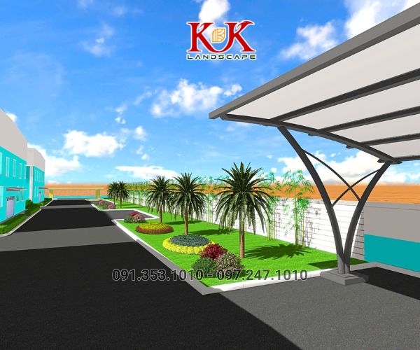 THIẾT KẾ CẢNH QUAN NHÀ MÁY VICOME – KHU CÔNG NGHIỆP THÀNH THÀNH CÔNG, TÂY NINH