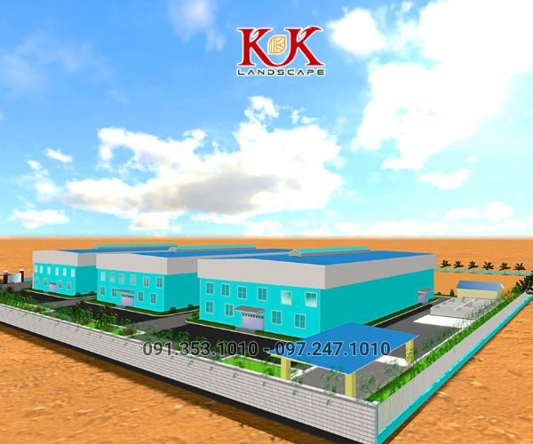 THIẾT KẾ CẢNH QUAN NHÀ MÁY VICOME – KHU CÔNG NGHIỆP THÀNH THÀNH CÔNG, TÂY NINH