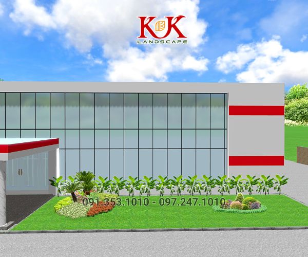 THIẾT KẾ TIỂU CẢNH NHÀ MÁY SẢN XUẤT BAO BÌ – KHU CÔNG NGHIỆP TÂN BÌNH