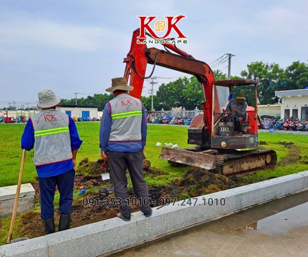 THIẾT KẾ VÀ THI CÔNG CẢNH QUAN NHÀ MÁY, KHU CÔNG NGHIỆP – GIẢI PHÁP XANH TOÀN DIỆN TỪ KK LANDSCAPE