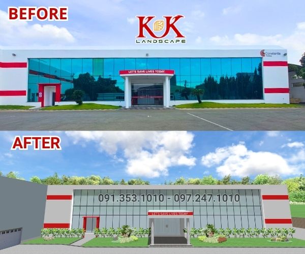 THIẾT KẾ TIỂU CẢNH NHÀ MÁY SẢN XUẤT BAO BÌ – KHU CÔNG NGHIỆP TÂN BÌNH