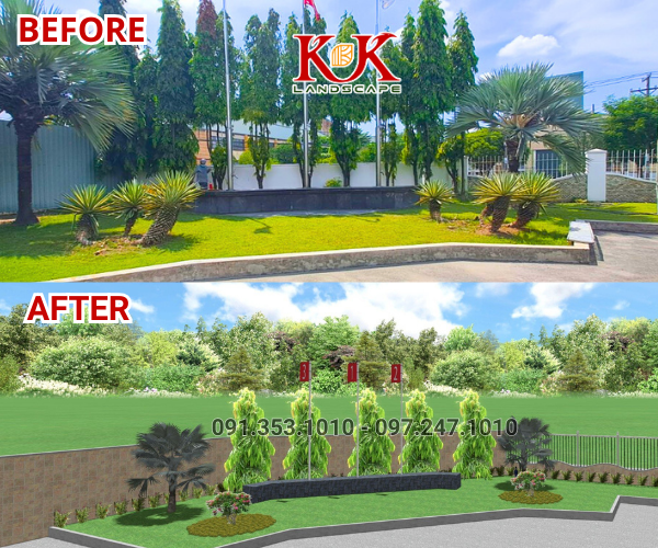 THIẾT KẾ TIỂU CẢNH NHÀ MÁY SẢN XUẤT BAO BÌ – KHU CÔNG NGHIỆP TÂN BÌNH