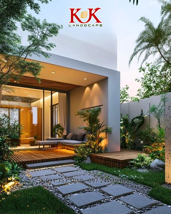 Thiết kế và thi công sân vườn nhà phố