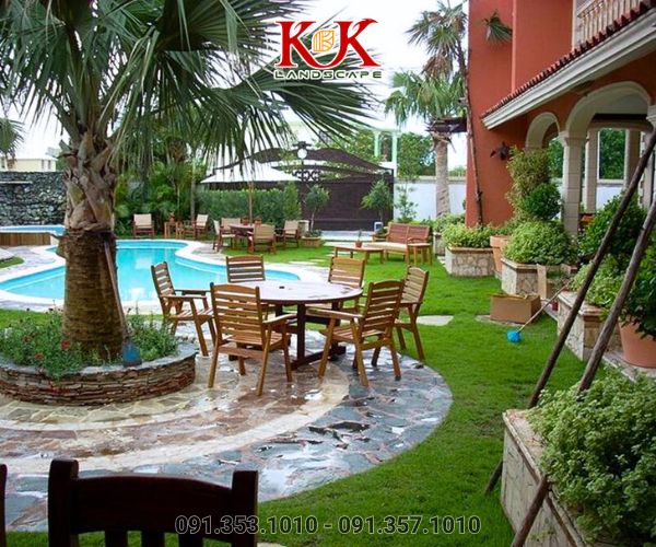 THIẾT KẾ VÀ THI CÔNG SÂN VƯỜN NHÀ HÀNG, KHÁCH SẠN – TẠO NÊN GIÁ TRỊ THƯƠNG HIỆU