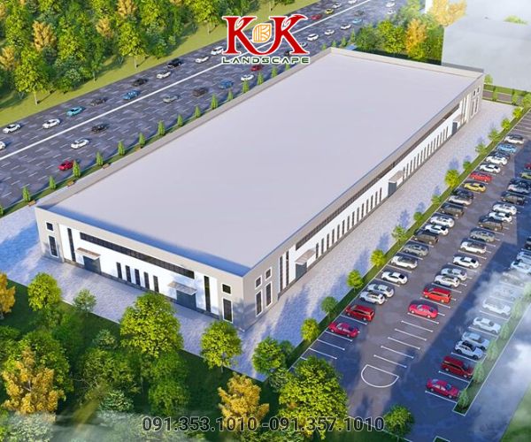 THIẾT KẾ VÀ THI CÔNG SÂN VƯỜN NHÀ MÁY – GIẢI PHÁP XANH CHO DOANH NGHIỆP HIỆN ĐẠI