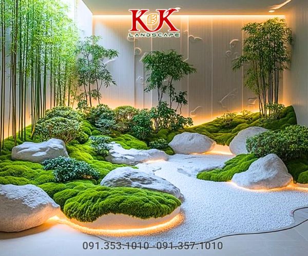 thi công sân vườn văn phòng