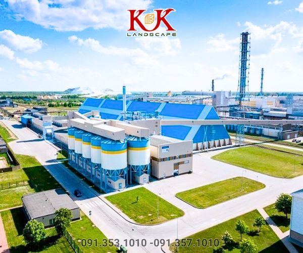 THIẾT KẾ VÀ THI CÔNG SÂN VƯỜN NHÀ MÁY – GIẢI PHÁP XANH CHO DOANH NGHIỆP HIỆN ĐẠI
