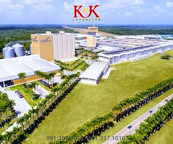 THIẾT KẾ VÀ THI CÔNG SÂN VƯỜN NHÀ MÁY – GIẢI PHÁP XANH CHO DOANH NGHIỆP HIỆN ĐẠI