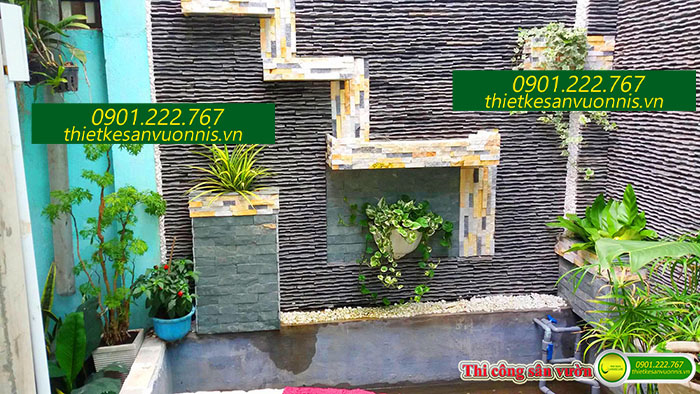 Thi công sân vườn nhà anh hiếu Thủ Đức