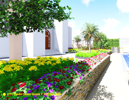 Thiết kế và thi công cảnh quan sân vườn la villa quận 2