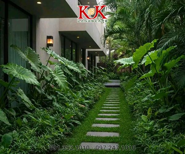 Sân vườn nhiệt đới