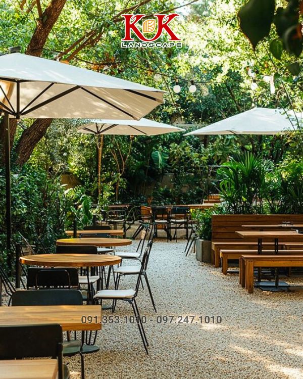 THIẾT KẾ VÀ THI CÔNG QUÁN CAFE SÂN VƯỜN – GIẢI PHÁP KINH DOANH HIỆU QUẢ, BỀN VỮNG