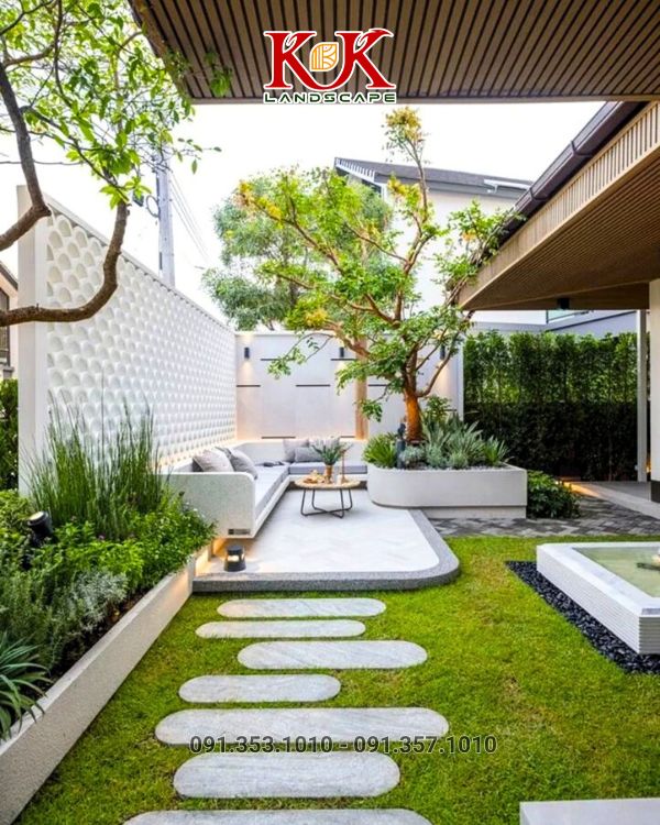 Thiết kế sân vườn nhà phố