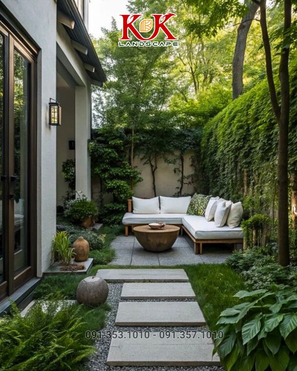 THIẾT KẾ VÀ THI CÔNG SÂN VƯỜN NHÀ PHỐ – BIẾN MỌI KHOẢNG NHỎ THÀNH KHÔNG GIAN SỐNG XANH